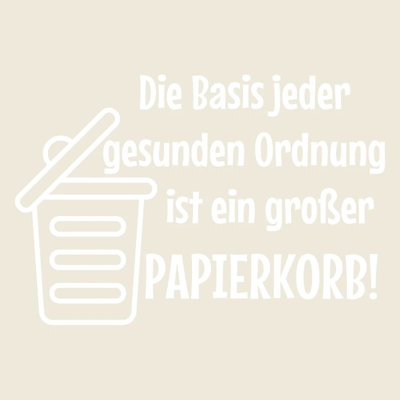 Basic Order: Large Wastepaper Bin Witzer Saying Office