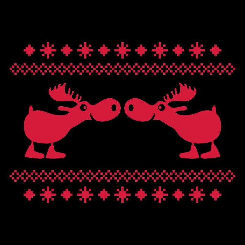 Elch Rentier Hirsch Weihnachten Norweger Muster