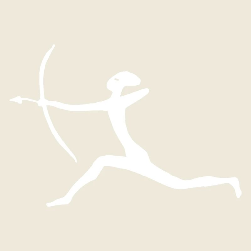 Chasseurs avec flèche et arc