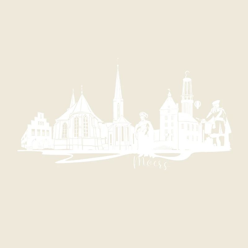 Moers Skyline Silhouette Design