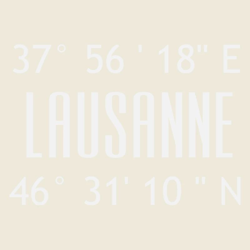 Coordonnées Lausanne typographique