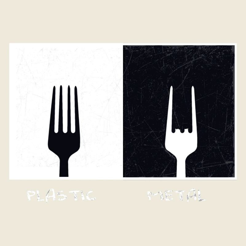 Plastic Metal Vinatge Gift Music Fork