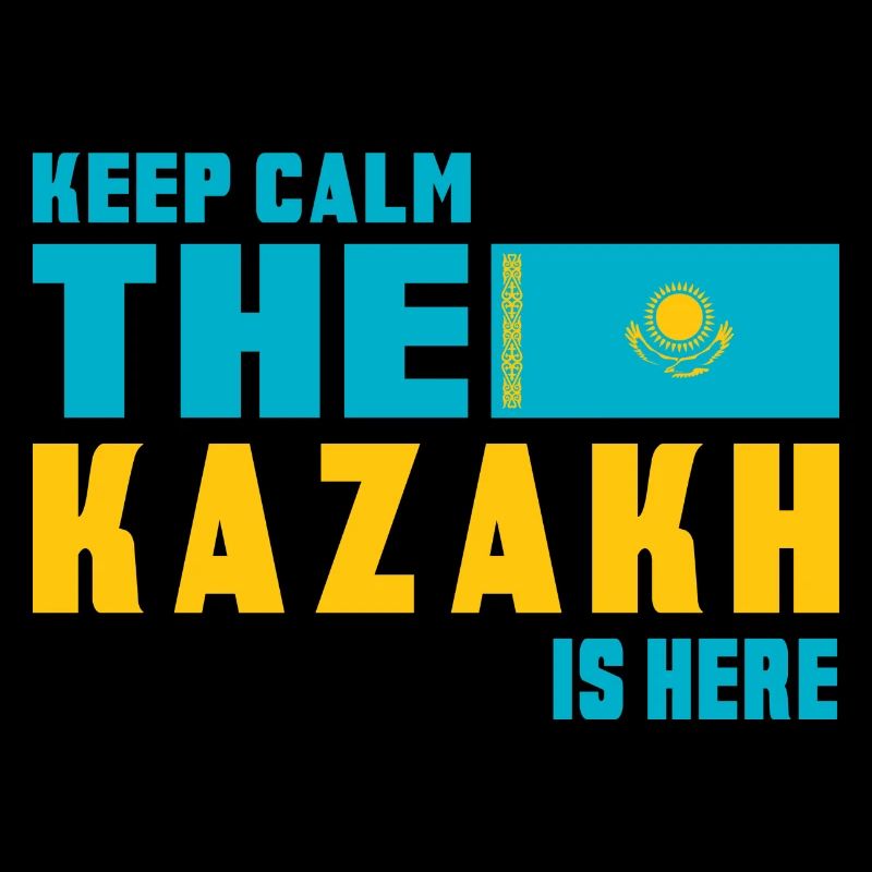 Design du drapeau Keep Calm Kazakhstan