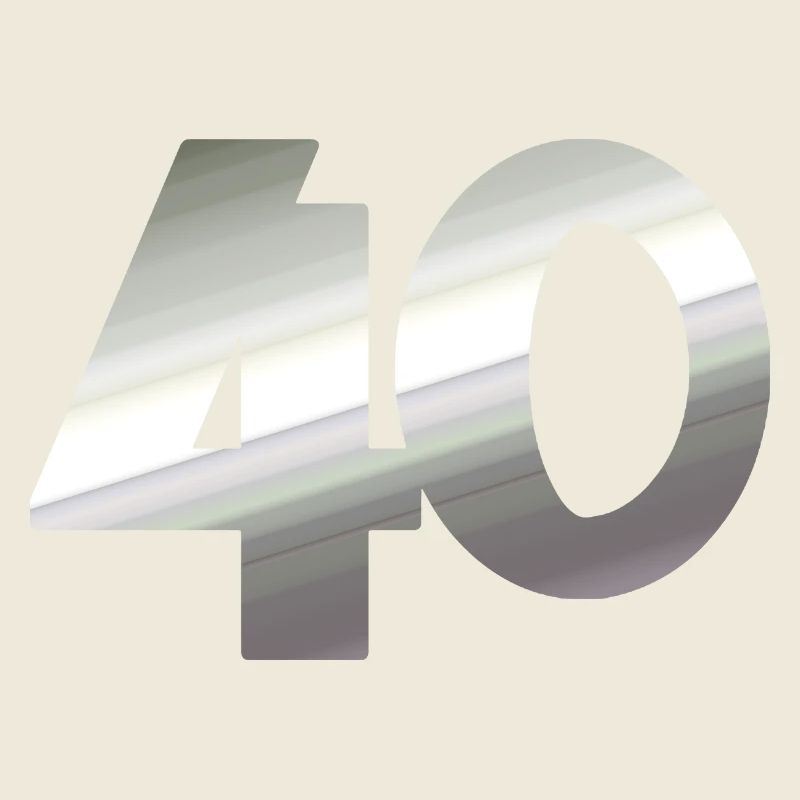 geschenk, 40 metallisch