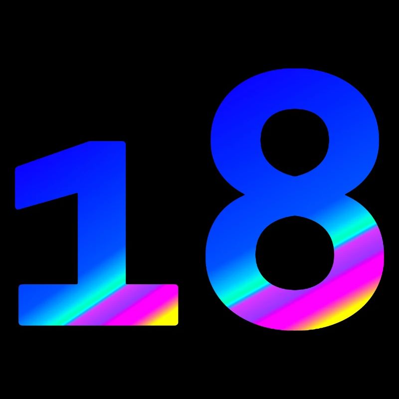 verschenken, 18 blauton mit Farbverlauf