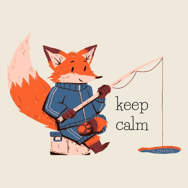 Keep Calm Fox - Renard