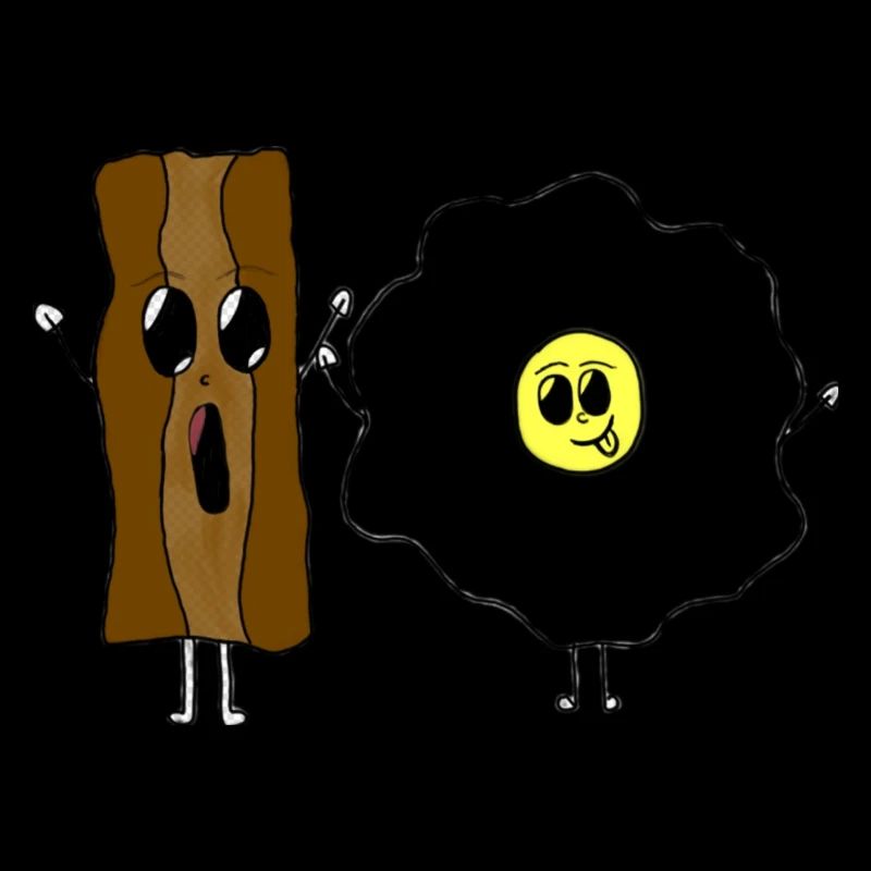 billy bacon n ellie eggs | original by. MMJ49