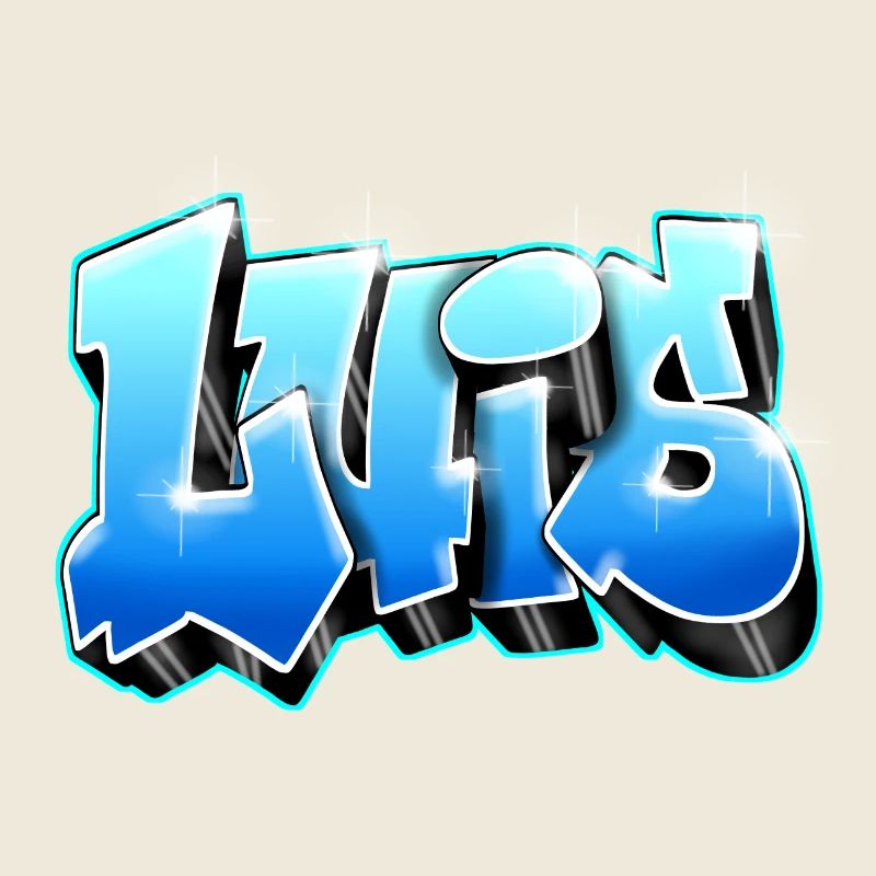 Luis graffiti prénom imprimable sur tout