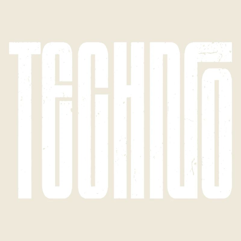 Typographie rétro techno audacieuse