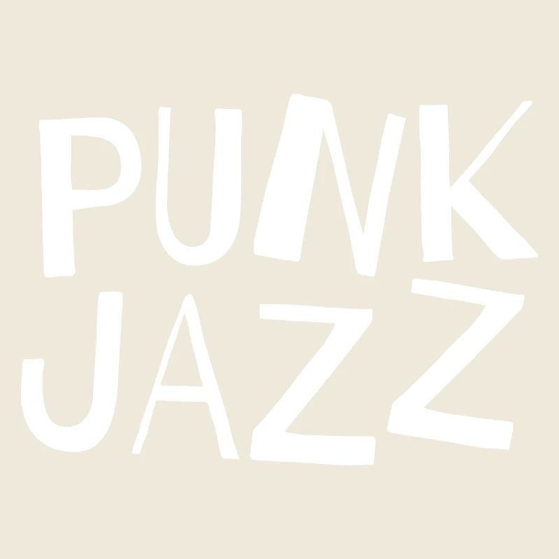 Punk Jazz typography logo Glyphs