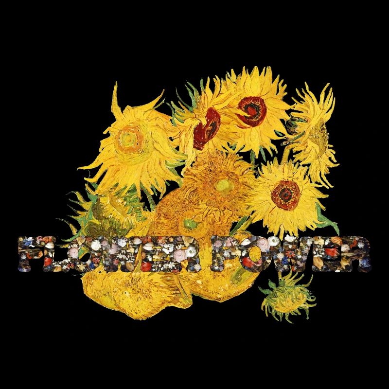 Sunflowers FLOWER POWER van Gogh gift idea