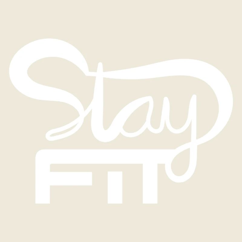 RESTEZ EN FORME ÉCRIT À LA MAIN