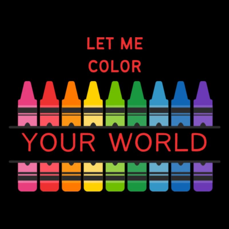 Crayons de couleur, peignez mon monde