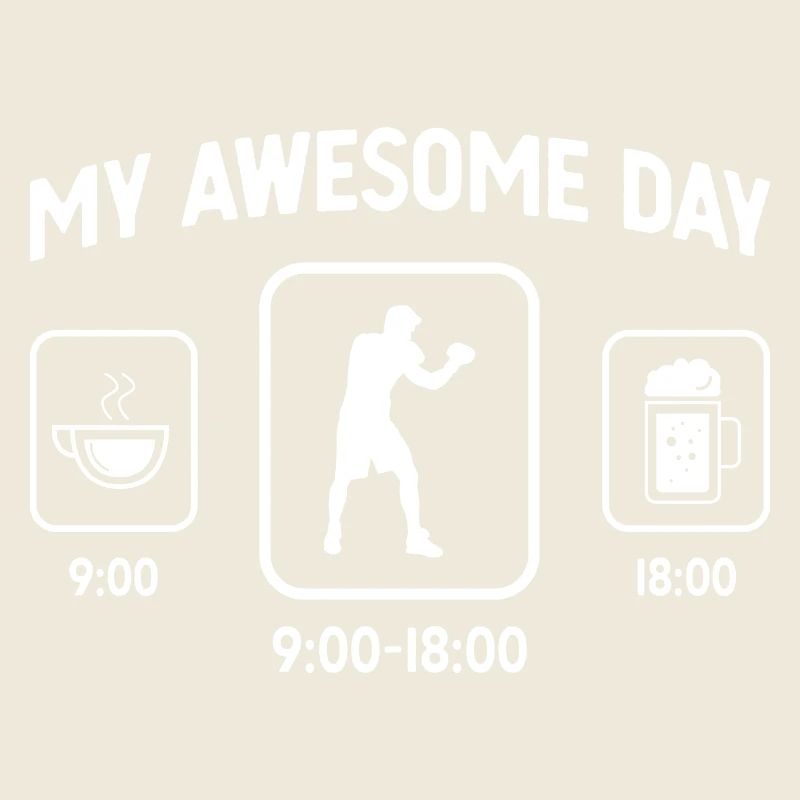 My Awesome Day - Bière - Guy Boxing -