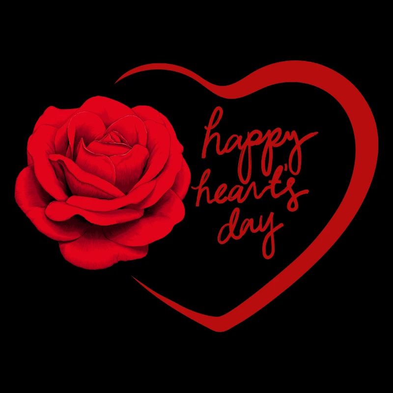 Herz und Rose Valentinstag Design