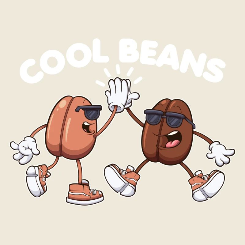 Coole Cartoon Bohnen Lustiger 80er Jahre Spruch