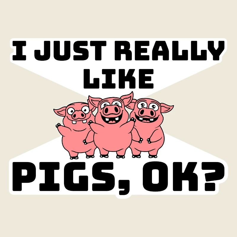 J’aime vraiment les cochons, OK drôle mignon amateur de cochons