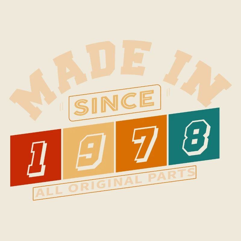 Made in 1978 anniversaire 46 ans