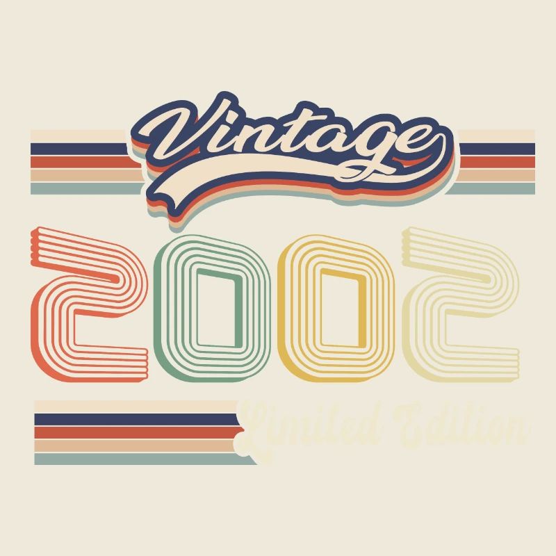 Original 2002 Vintage Edition Retro Geburtstag