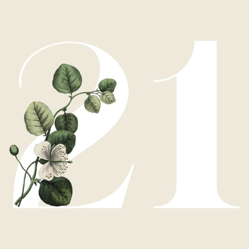 Nummer 21 Blumengrün -21. Blumengeburtstag