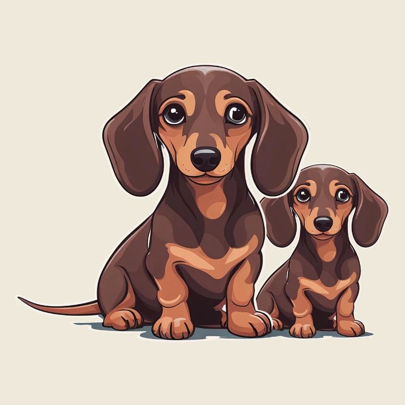 Teckel Chiens Chiens Animaux Enfants Teckel