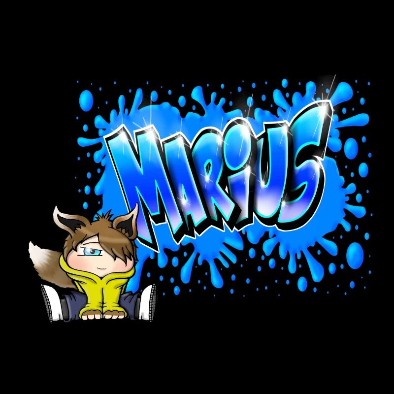 MARIUS GRAFFITI NAME PRINT