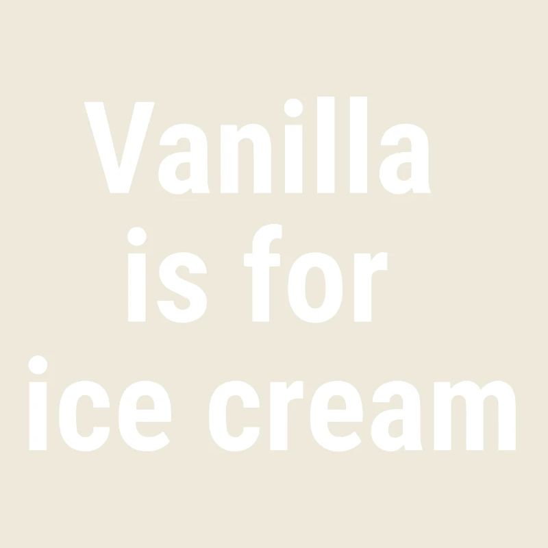 La vanille est pour la crème Blanc