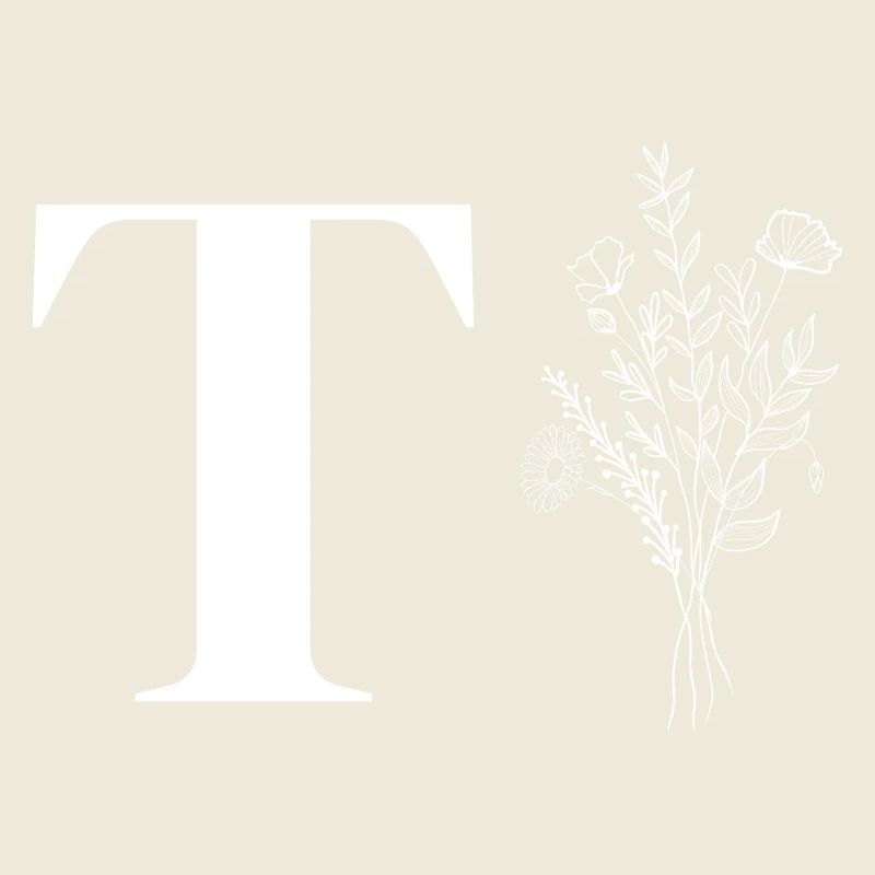 Minimalistisches Blumenmuster