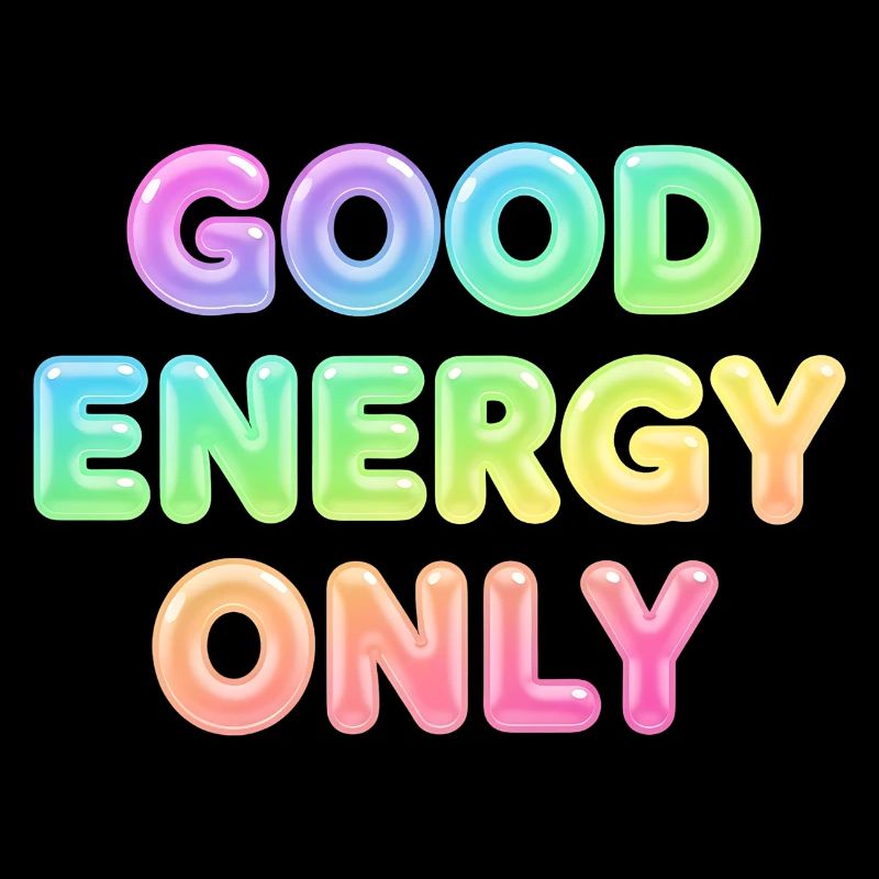 Good Energy Only – Positive Statement Typography