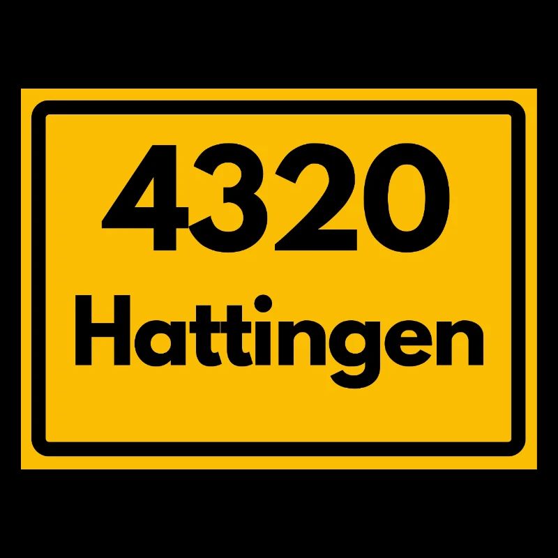 ALTE POSTLEITZAHL PLZ RETRO 4320 HATTINGEN – NRW