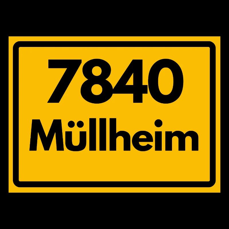 ALTE POSTLEITZAHL PLZ RETRO 7840 MÜLLHEIM HEIMAT