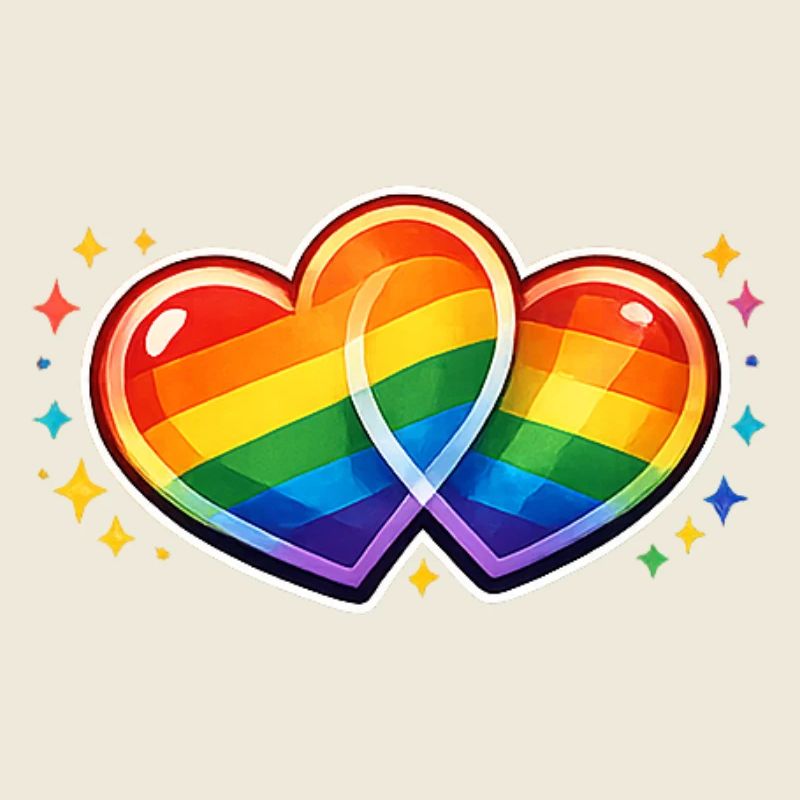Doppelherz Regenbogenpracht
