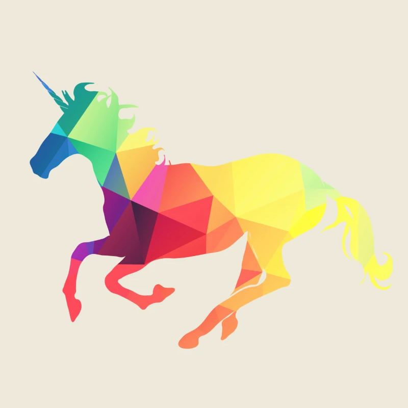 Buntes Einhorn