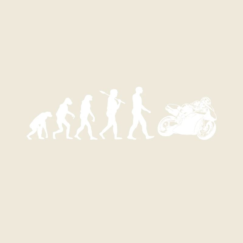 Motorrad Shirt · Evolution · Biker · Rennmaschine