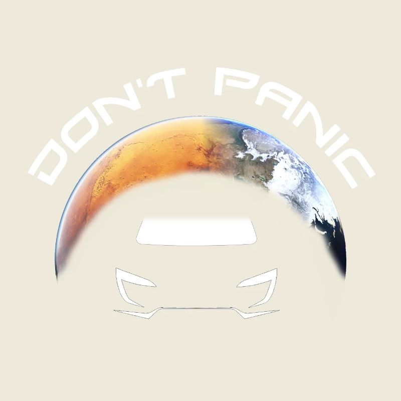 Don't Panic Space X Starman