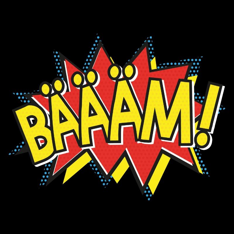 BÄÄÄM Bande dessinée Action Bulle - Style Pop-Art