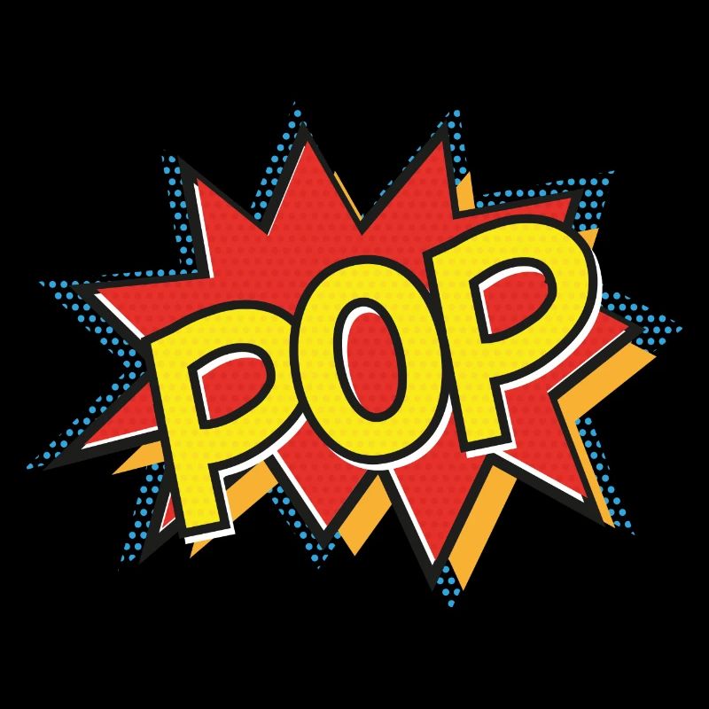 POP - Comic Strip Action Bubble - Pop Art - Yellow