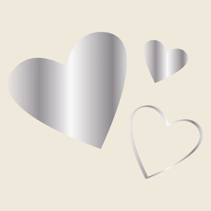 Coeurs argent