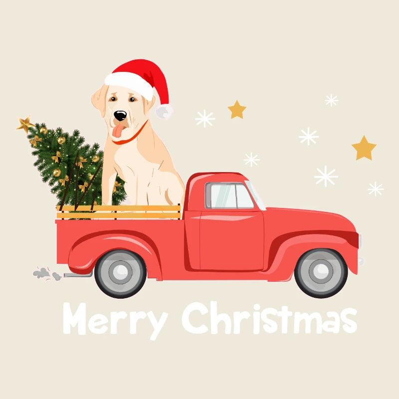 Labrador Weihnachts-Pickup