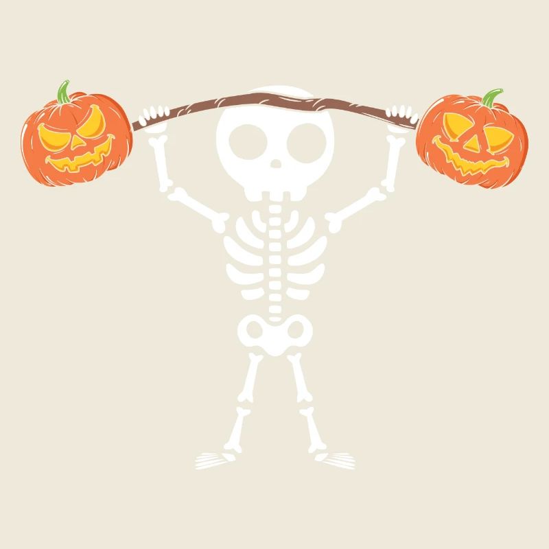 Halloween Skelett Kürbis