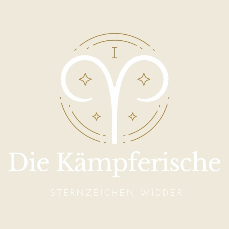 Widder Sternzeichen Logo Widder