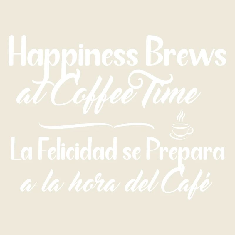 Spanisch und Englisch - Glück und Kaffee