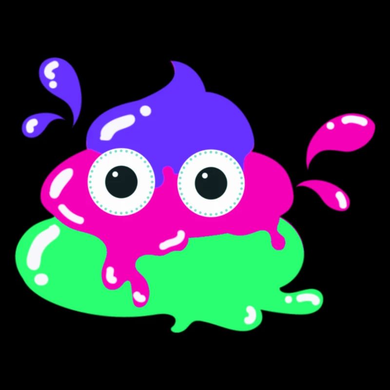 Merde colorée, merde, couleur