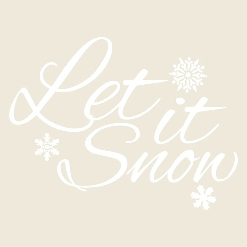 Let it Snow - Le design d’hiver avec des flocons de neige
