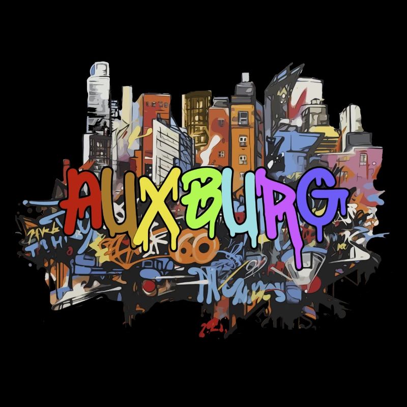 Augsburg in Graffiti Design Geschenk