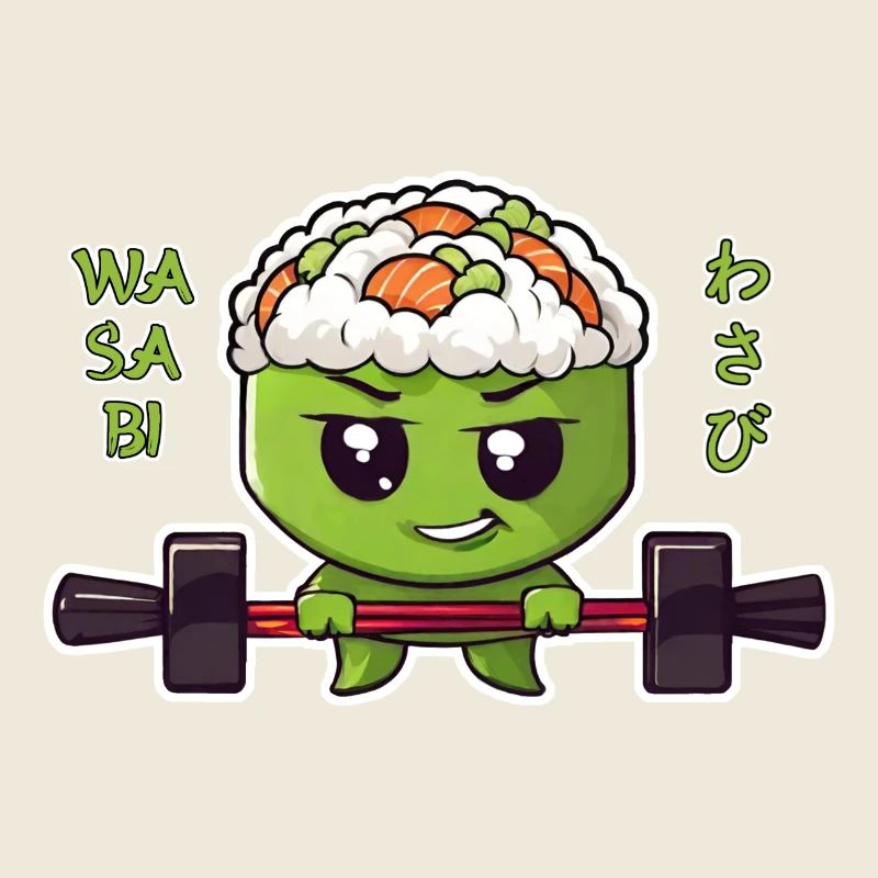 Wasabi mit Langhantel
