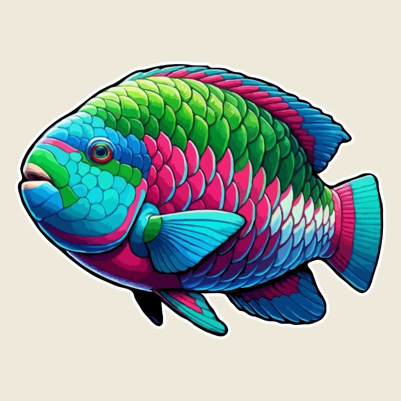 Poisson-perroquet Poisson perroquet mignon