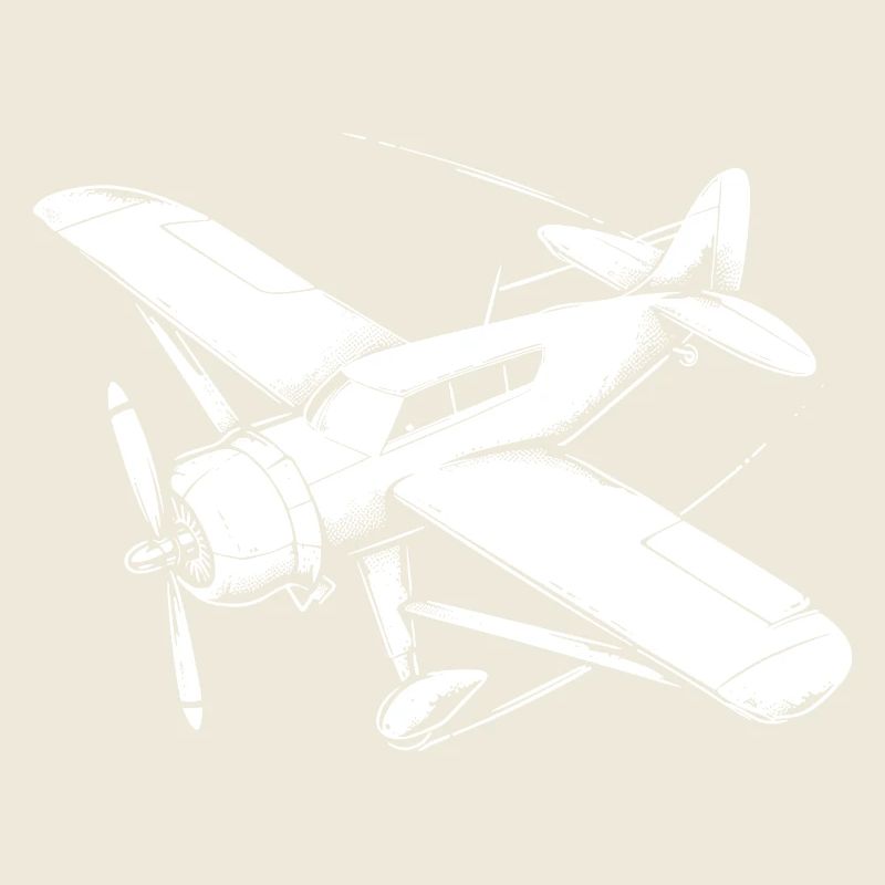 Propellerflugzeug Zeichnung