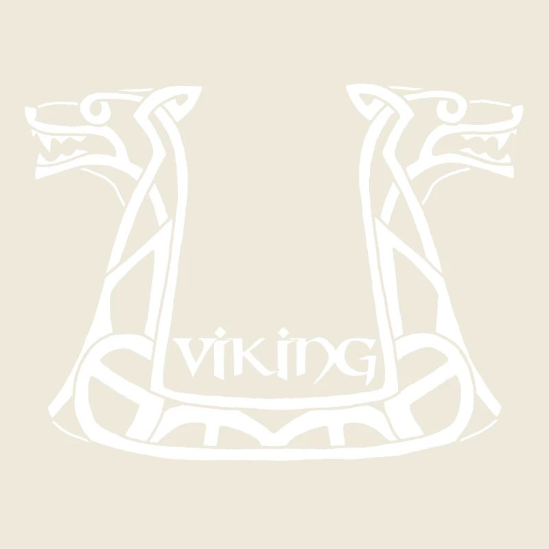 Weißer Wikinger-Drache