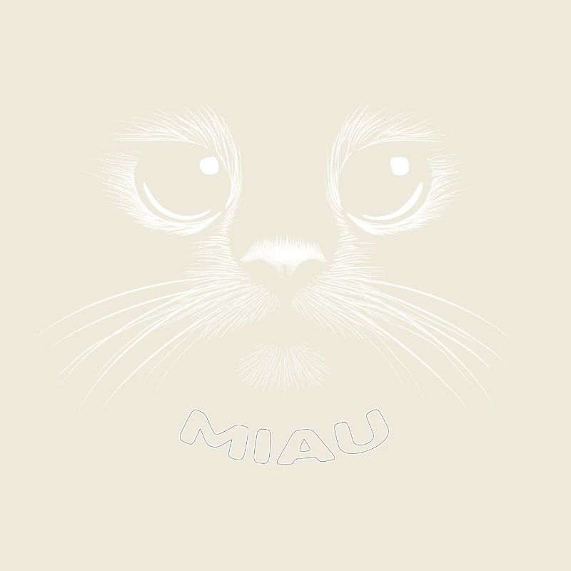 Mignon visage de chat - MIAOU